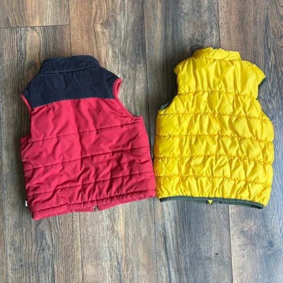 Carter's Toddler Winter sleeveless Puffer Vest size 24 Months set of 2 - Picture 6 of 6